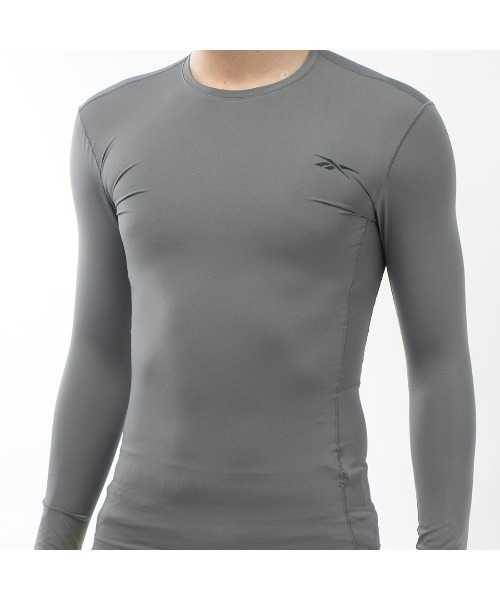 Reebok(リーボック)の「ロングスリーブ Tシャツ / COMP LONG SLEEVE TEE(Tシャツ/カットソー・メンズ・ブラック/グレー・SMALL/LARGE/MEDIUM/XX-LARGE/X-LARGE/X-SMALL)」の11枚目の写真