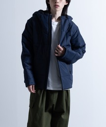 レギュラーフィット デュスポ ブロックキルティング フーディーパデットブルゾン