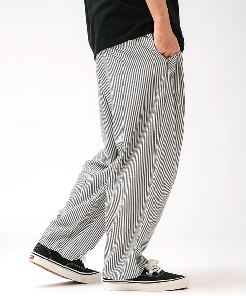 MFC STORE（エムエフシーストア）の「MFC STORE 「DOBON」6P 9L SEERSUCKER PANTS（その他パンツ・メンズ・ストライプ/ブラック・S/M/L/XL）」の19枚目の写真