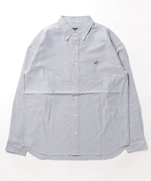 BEVERLY HILLS POLO CLUB(ビバリーヒルズポロクラブ)の「【BEVERLY HILLS POLO CLUB/ビバリーヒルズポロクラブ 】ワンポイントロゴ刺繍 ボタンダウン シャツ 無地 デニム ストライプ チェック(シャツ/ブラウス・メンズ・サックスブルー/その他/スミクロ/ネイビー/ベージュ/ブルー/ホワイト系その他・X-LARGE/MEDIUM/LARGE)」の1枚目の写真