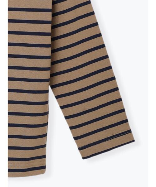 Lugnoncure（ルノンキュール）の「ボーダーTシャツ（Tシャツ/カットソー・レディース・オフホワイト/グリーン/ネイビー/モカ・F）」の18枚目の写真