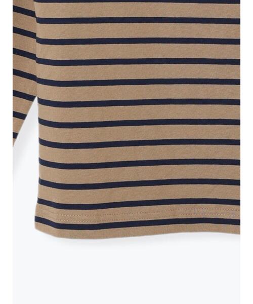 Lugnoncure（ルノンキュール）の「ボーダーTシャツ（Tシャツ/カットソー・レディース・オフホワイト/グリーン/ネイビー/モカ・F）」の19枚目の写真