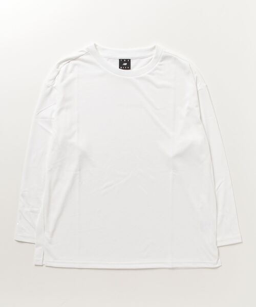 NEW BALANCE(ニューバランス)の「【別注】ニューバランス New Balance THE CITYロングスリーブTシャツ_ 限定コラボ(Tシャツ/カットソー・レディース・スモークピンク/ブラック/ホワイト・XL/M/S/L)」の1枚目の写真