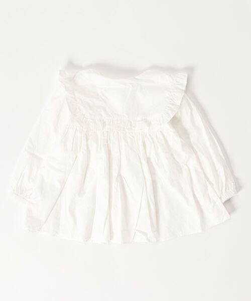 coca（coca）（コカ）の「キッズ　襟フリルブラウス（シャツ/ブラウス・キッズ・ホワイト・140/130/120/110）」の2枚目の写真
