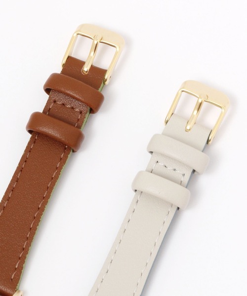 studio CLIP（スタディオクリップ）の「ブレスレット付きサークルウォッチ（アナログ腕時計・レディース・アイボリー/ブラウン/ライトグレー・FREE）」の6枚目の写真