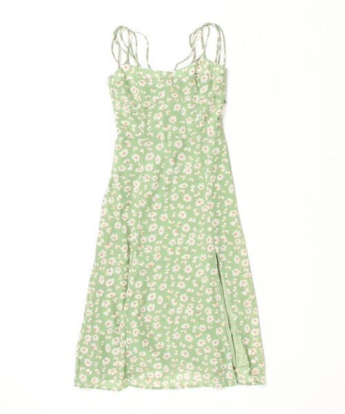 LA POMME petit(ラポミ・プチ)の「Pastel Green Daisy One Piece(ワンピース・レディース・グリーン・SMALL/MEDIUM)」の6枚目の写真