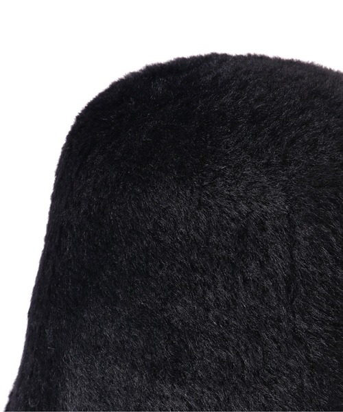 NATURAL BEAUTY BASIC（ナチュラルビューティーベーシック）の「【sweet11月号掲載】シャギーベルハット（ハット・レディース・ブラック/グレー・FREE）」の7枚目の写真