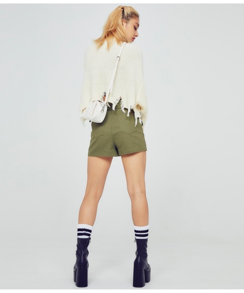 ANAP（アナップ）の「エンボスロゴスクエアバッグ（ショルダーバッグ・レディース・アイボリー/ブラック・FREE）」の18枚目の写真