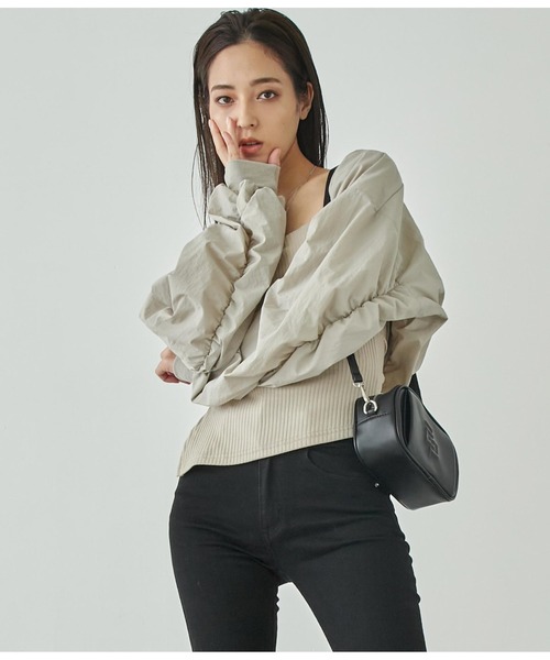 ANAP（アナップ）の「エンボスロゴスクエアバッグ（ショルダーバッグ・レディース・アイボリー/ブラック・FREE）」の20枚目の写真