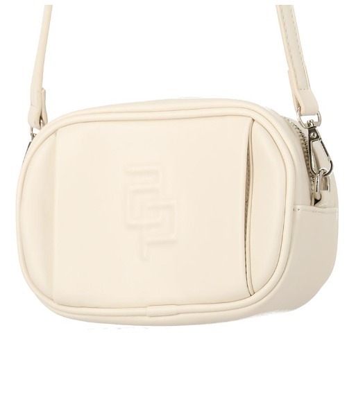 ANAP（アナップ）の「エンボスロゴスクエアバッグ（ショルダーバッグ・レディース・アイボリー/ブラック・FREE）」の3枚目の写真