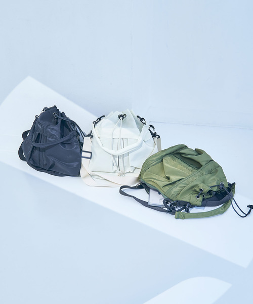 macaroni edge（マカロニエッジ）の「〈macaroni edge/マカロニエッジ〉ナイロン ショルダー2WAYバッグ（ショルダーバッグ・メンズ・カーキ/ホワイト/ブラック・ONE SIZE）」の17枚目の写真