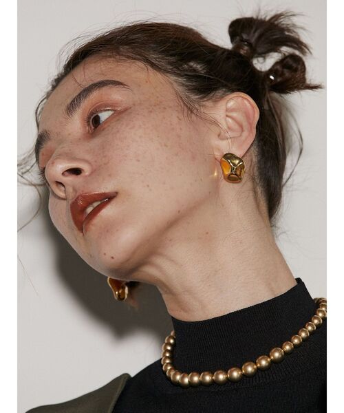 UN3D.（アンスリード）の「イレギュラーハーフマットイヤリングS（イヤリング・レディース・ゴールド/シルバー・FREE）」の10枚目の写真