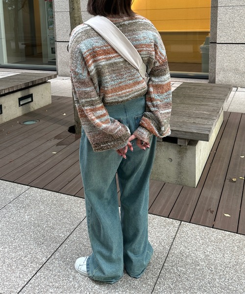 kutir（クティール）の「グラデーションミックスニットプルオーバー（ニット/セーター・レディース・ブルー系その他/カーキ/サックスブルー/イエロー系その他・FREE）」の15枚目の写真