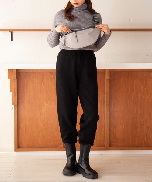MAISON BREEZE（メゾンブリーズ）の「【MAISON BREEZE】ベーシックショルダーバッグ ボディバッグ KNF049（ボディバッグ/ウエストポーチ・レディース・アイボリー/グレー/ブラック・FREE）」の13枚目の写真