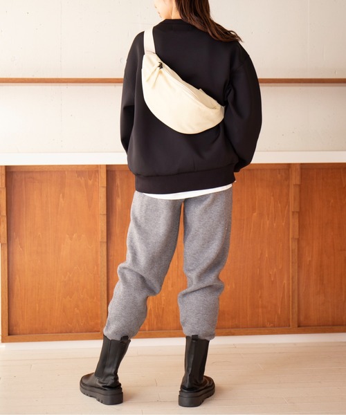 MAISON BREEZE（メゾンブリーズ）の「【MAISON BREEZE】ベーシックショルダーバッグ ボディバッグ KNF049（ボディバッグ/ウエストポーチ・レディース・アイボリー/グレー/ブラック・FREE）」の10枚目の写真