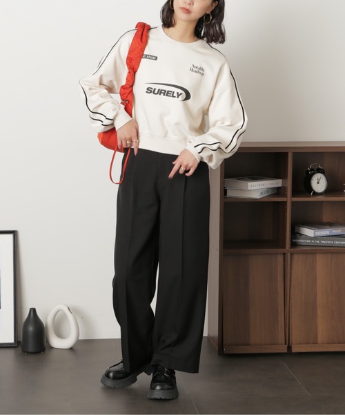 FREE'S MART（フリーズマート）の「ライン入りロゴプリントスウェット（スウェット・レディース・オフホワイト/ネイビー/グリーン・FREE）」の19枚目の写真