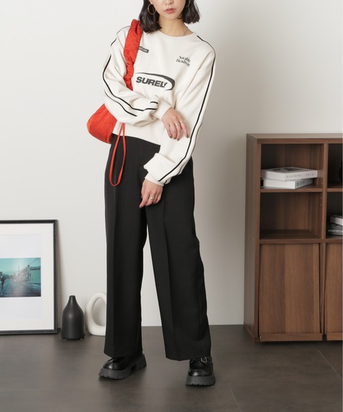 FREE'S MART（フリーズマート）の「ライン入りロゴプリントスウェット（スウェット・レディース・オフホワイト/ネイビー/グリーン・FREE）」の20枚目の写真