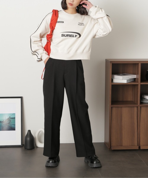 FREE'S MART（フリーズマート）の「ライン入りロゴプリントスウェット（スウェット・レディース・オフホワイト/ネイビー/グリーン・FREE）」の21枚目の写真