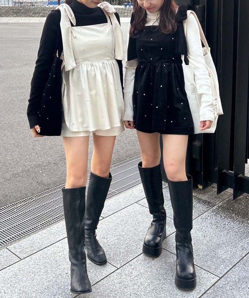 one after another NICE CLAUP（ワンアフターアナザーナイスクラップ）の「アソートバックレースアップショートパンツ（その他パンツ・レディース・ブラック/グレー系その他/オフホワイト・FREE）」の16枚目の写真