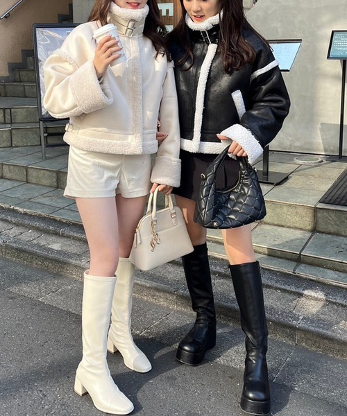 one after another NICE CLAUP（ワンアフターアナザーナイスクラップ）の「アソートバックレースアップショートパンツ（その他パンツ・レディース・ブラック/グレー系その他/オフホワイト・FREE）」の18枚目の写真