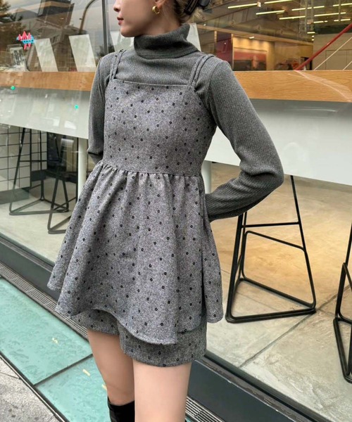 one after another NICE CLAUP（ワンアフターアナザーナイスクラップ）の「アソートバックレースアップショートパンツ（その他パンツ・レディース・ブラック/グレー系その他/オフホワイト・FREE）」の12枚目の写真