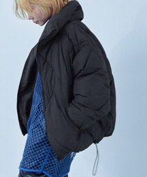 Fashion Letter（ファッションレター）の「ダイヤキルト ビッグカラー ダウンジャケット / 中綿ブルゾン（ダウンジャケット/コート）」