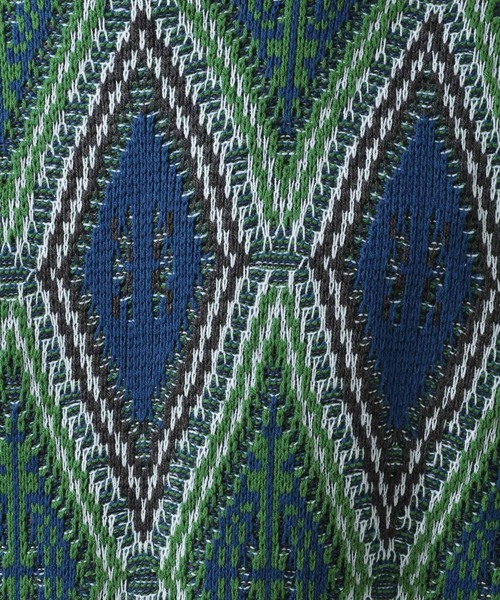 BAYFLOW(ベイフロー)の「パターンニットプルオーバー(ニット/セーター・メンズ・オレンジ/ブルー・MEDIUM/LARGE)」の13枚目の写真