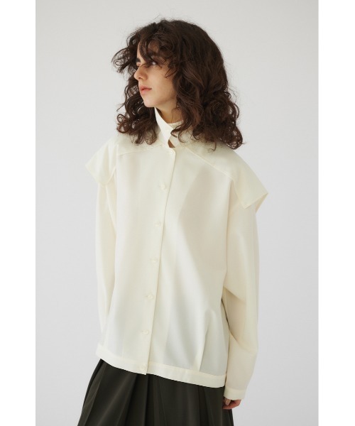 RIM.ARK(リムアーク)の「Back conscious SH(シャツ/ブラウス・レディース・ホワイト/ライトグリーン/ブラック・FREE)」の10枚目の写真