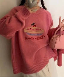 ししゅうニットプルオーバー