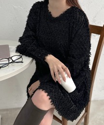 【apres jour clair】ジャガードミニワンピース【ZOZOTOWN限定アイテム】