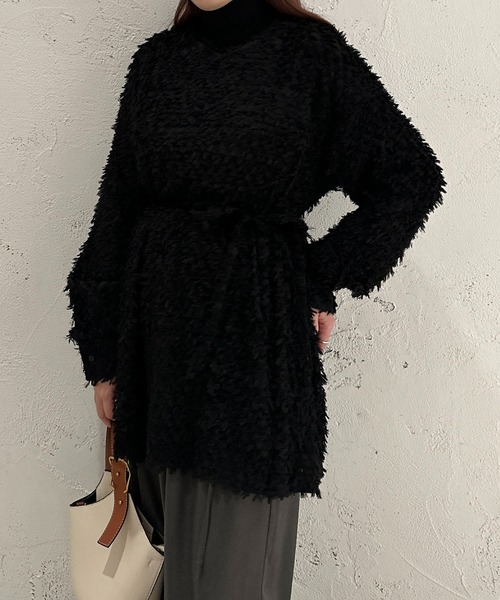 ☘️25新作 ♡ Aje アジュ 白ミニワンピース 新品♡　022 セール】【apres jour clair】ジャガードミニワンピース