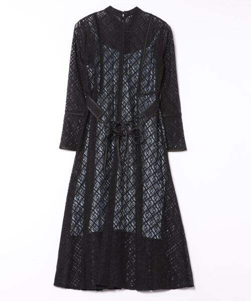 【LILY BROWN】リリーブラウン レース チャイナ ワンピース ブラック LILY BROWN (セール30%OFF) Lily Brown /リリーブラウン レース