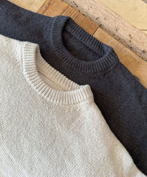 JOURNAL STANDARD LUXE(ジャーナルスタンダード ラックス)の「Co/Peテンジククルーネックプルオーバー(ニット/セーター・レディース・ベージュ/チャコールグレー・FREE)」の19枚目の写真