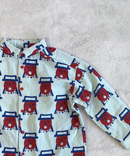 HOGAN RANCH WEAR（ホーガンランチウエア）の「スナップボタンシャツ（90～130cm）（シャツ/ブラウス・キッズ・ミント/ブラック/オフホワイト・120/110/100/90/130）」の8枚目の写真