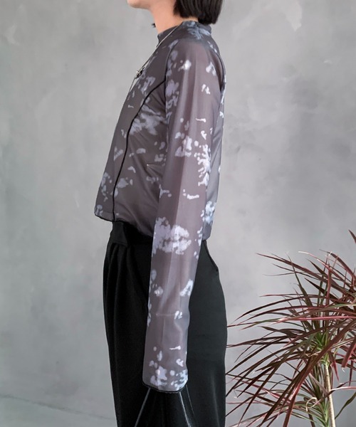 【シティショップ】22AW MESH TEEシースルー　タイダイ柄 楽天市場】タイダイ柄 トップス シースルーの通販