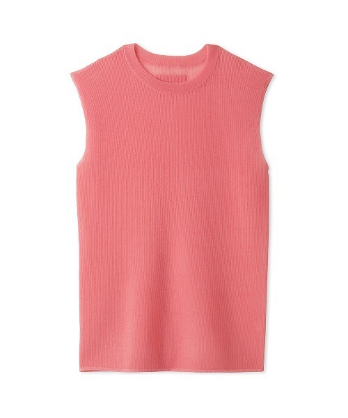 Mila Owen（ミラオーウェン）の「アンサンブルノースリシアーリブニットプルオーバー（Tシャツ/カットソー・レディース・イエロー/ベージュ/ピンク/チャコールグレー・0/1）」の14枚目の写真