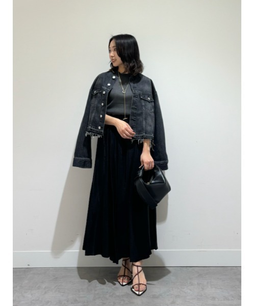 Mila Owen（ミラオーウェン）の「アンサンブルノースリシアーリブニットプルオーバー（Tシャツ/カットソー・レディース・イエロー/ベージュ/ピンク/チャコールグレー・0/1）」の22枚目の写真