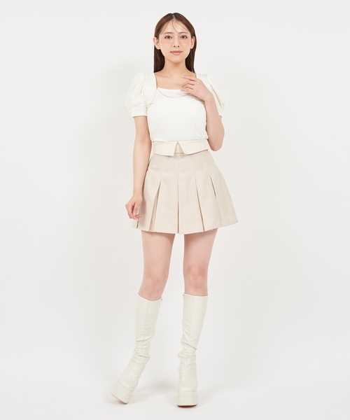 ROYAL PARTY(ロイヤルパーティー)の「チェーン付パフスリーブカットソー(Tシャツ/カットソー・レディース・ブラック/イエロー/オフホワイト・FREE)」の20枚目の写真