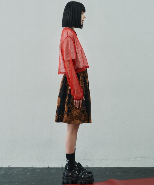 AIVER(アイバー)の「AIVER メッシュクロップドプルオーバー(Tシャツ/カットソー・レディース・ブラック/ホワイト/レッド・SMALL/MEDIUM/LARGE)」の10枚目の写真