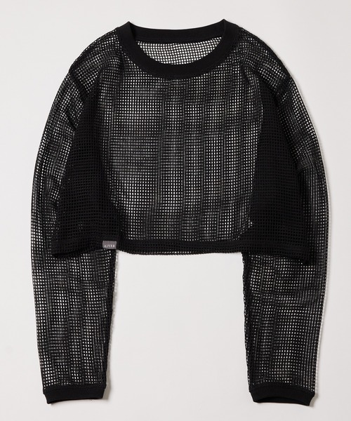 AIVER(アイバー)の「AIVER メッシュクロップドプルオーバー(Tシャツ/カットソー・レディース・ブラック/ホワイト/レッド・SMALL/MEDIUM/LARGE)」の16枚目の写真