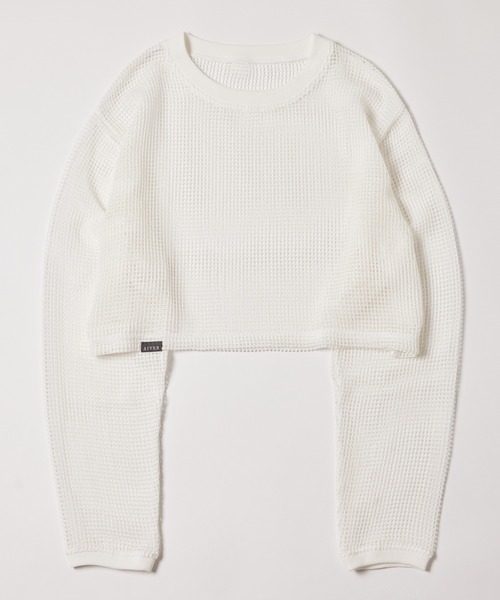 AIVER(アイバー)の「AIVER メッシュクロップドプルオーバー(Tシャツ/カットソー・レディース・ブラック/ホワイト/レッド・SMALL/MEDIUM/LARGE)」の15枚目の写真