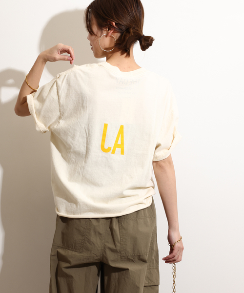 ジャーナルスタンダードTHE DAY ON THE BEACH Tシャツ 完売 JOURNAL STANDARD relume｜【THE DAY ON THE BEACH】カットオフT