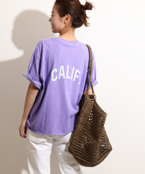 THE DAY ON THE BEACH（ザデイオンザビーチ）の「【THE DAY ON THE BEACH】CUT OFF T-SH TEE：Tシャツ（Tシャツ/カットソー・レディース・ホワイト/グレー/アイボリー/ダークパープル/ブラック系その他・FREE）」の12枚目の写真
