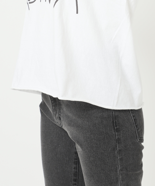THE DAY ON THE BEACH（ザデイオンザビーチ）の「【THE DAY ON THE BEACH】CUT OFF T-SH TEE：Tシャツ（Tシャツ/カットソー・レディース・ホワイト/グレー/アイボリー/ダークパープル/ブラック系その他・FREE）」の20枚目の写真