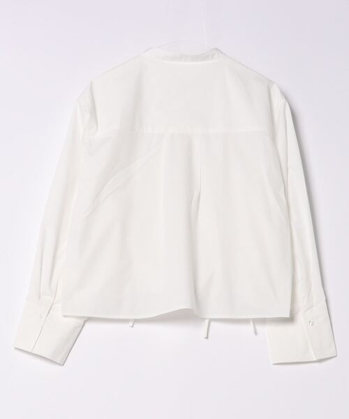 ROSE BUD（ローズバッド）の「ドロストシャツ（シャツ/ブラウス・レディース・ブルー/ホワイト・FREE）」の3枚目の写真