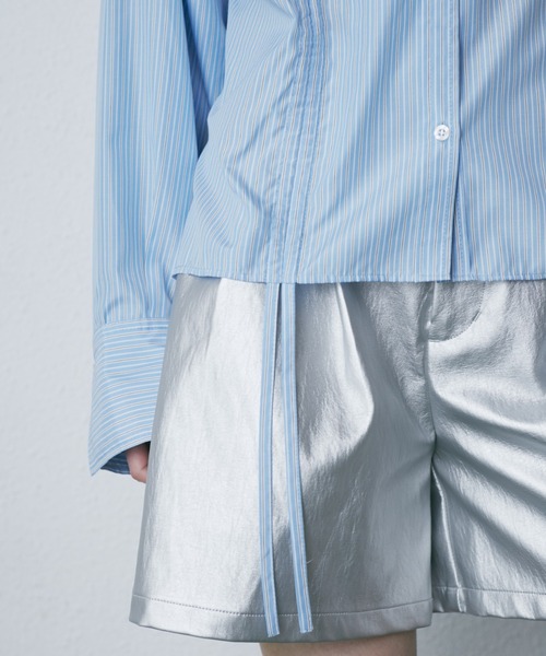 ROSE BUD（ローズバッド）の「ドロストシャツ（シャツ/ブラウス・レディース・ブルー/ホワイト・FREE）」の13枚目の写真