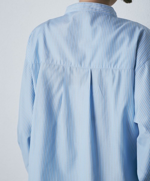 ROSE BUD（ローズバッド）の「ドロストシャツ（シャツ/ブラウス・レディース・ブルー/ホワイト・FREE）」の14枚目の写真