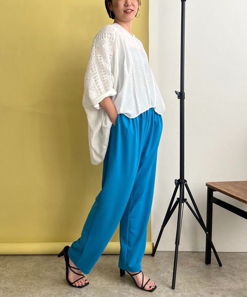 【セール】レース切替ブラウス（シャツ/ブラウス）｜LHELBIE（レルビエ）