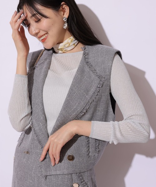 Mystrada ツイードジレ 新品同様】Mystrada ツイードベスト ジレ