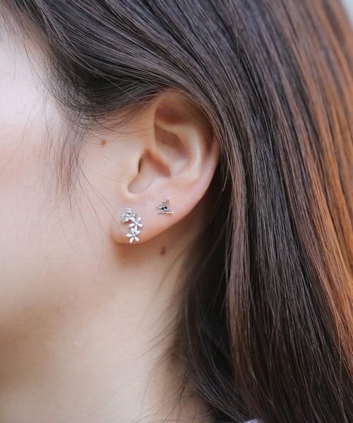 Peony/ピオニー】/サージカルステンレス316L ビジューピアスセット2